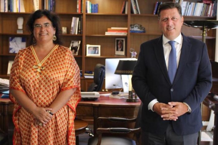 Συνάντηση Αναπληρωτή Υπουργού Εξωτερικών Μιλτιάδη Βαρβιτσιώτη με την Πρέσβη της Πορτογαλίας στην Ελλάδα Helena Paiva