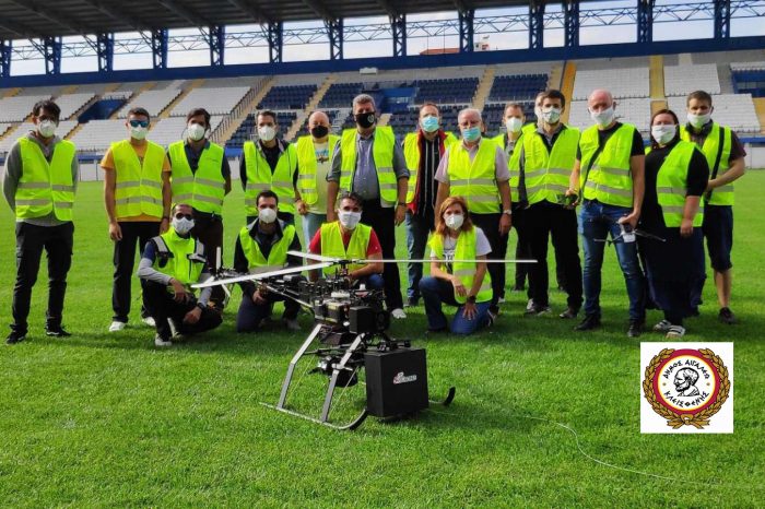 Τεχνικές δοκιμές 5G με drones στο Δημοτικό Γήπεδο Αιγάλεω