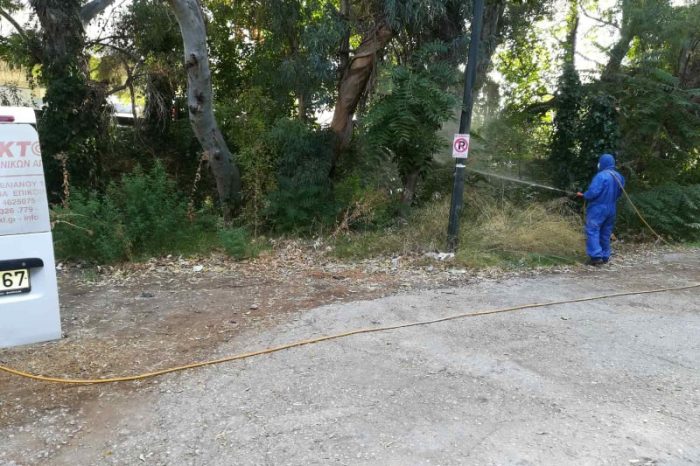 Εφαρμογή υπολειμματικών ψεκασμών για την καταπολέμηση κουνουπιών στην Περιφερειακή Ενότητα του Δυτικού Τομέα Αθηνών