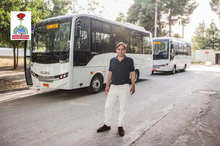 3 καινούργια λεωφορεία παρέλαβε ο Δήμος Χαϊδαρίου