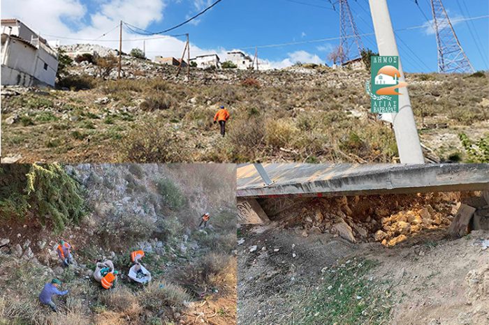 Συνεργείο από την περιφέρεια, προέβη στον καθαρισμό των ρεμάτων της "ΒΙΟΧΡΩΜ" και του ΠΑΝΘΕΟΝ αντίστοιχα