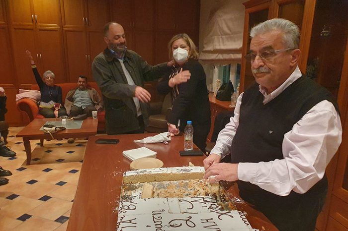Την πρωτοχρονιάτικη πίτα έκοψε η παράταξη του Δημάρχου κ. Λάμπρου Μίχου