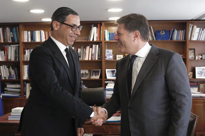 Συνάντηση Αναπληρωτή Υπουργού Εξωτερικών Μιλτιάδη Βαρβιτσιώτη με τον Υπουργό Εξωτερικών της Κυπριακής Δημοκρατίας Κωνσταντίνο Κόμπο