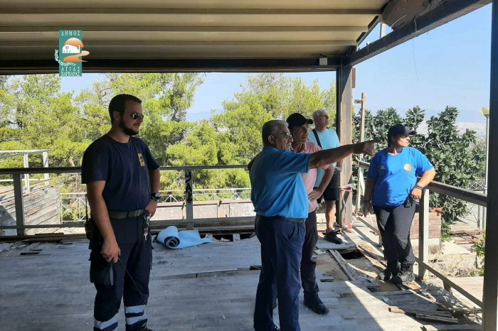 Επίσκεψη του Δημάρχου στο σημείο πυροφυλακής