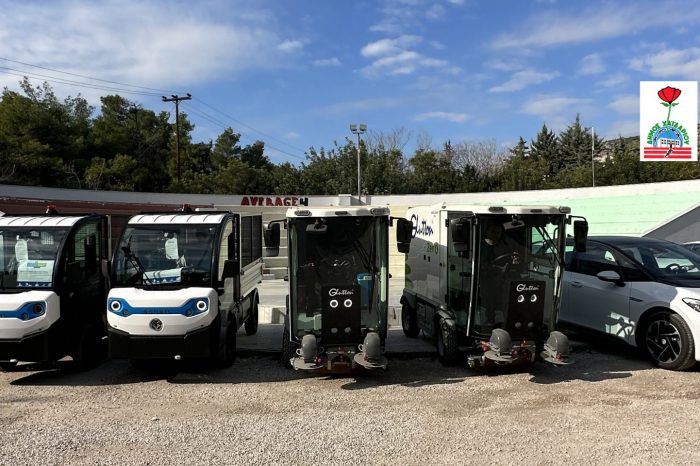 2 νέα ηλεκτρικά σάρωθρα και 2 ηλεκτρικά φορτηγά παρέλαβε ο Δήμος Χαϊδαρίου